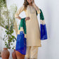 Silk Embroidery and Sequins Work, Embroidery Lace Straight Kurta with Pant & Dupatta