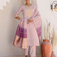 Silk Embroidered Straight Kurta with Pant & Dupatta