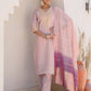 Silk Embroidered Straight Kurta with Pant & Dupatta