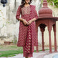 Cotton Printed Straight Kurta with Pant & Dupatta