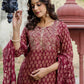 Cotton Printed Straight Kurta with Pant & Dupatta