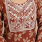 Cotton Printed Straight Kurta with Pant & Dupatta