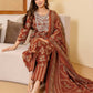 Cotton Printed Straight Kurta with Pant & Dupatta