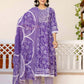 Cotton Embroidery and Sequin Work Anarkali Kurta with Pant & Dupatta