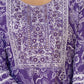 Cotton Embroidery and Sequin Work Anarkali Kurta with Pant & Dupatta