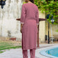 Rayon Embroidery, Sequins Work and Embroidery Lace Straight Kurta with Pant & Dupatta