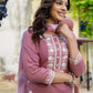 Rayon Embroidery, Sequins Work and Embroidery Lace Straight Kurta with Pant & Dupatta