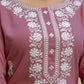 Rayon Embroidery, Sequins Work and Embroidery Lace Straight Kurta with Pant & Dupatta