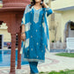 Rayon Embroidered Straight Kurta with Pant & Dupatta