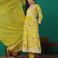 Cotton Embroidery, Sequins Work and Mirror Work Anarkali Kurta with Pant & Dupatta