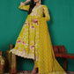 Cotton Embroidery, Sequins Work and Mirror Work Anarkali Kurta with Pant & Dupatta
