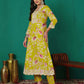 Cotton Embroidery, Sequins Work and Mirror Work Anarkali Kurta with Pant & Dupatta