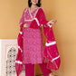 Cotton Printed Straight Kurta with Pant & Dupatta