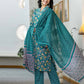 Cotton Printed and Embroidery Lace Anarkali Kurta with Pant & Dupatta