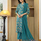 Cotton Printed and Embroidery Lace Anarkali Kurta with Pant & Dupatta