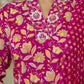 Cotton Printed and Embroidery Lace Anarkali Kurta with Pant & Dupatta