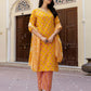 Cotton Printed, Embroidery and Sequins Work, Lace Straight Kurta with Pant & Dupatta