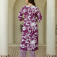 Cotton Straight Printed V-Neck Kurta with Pant & Dupatta