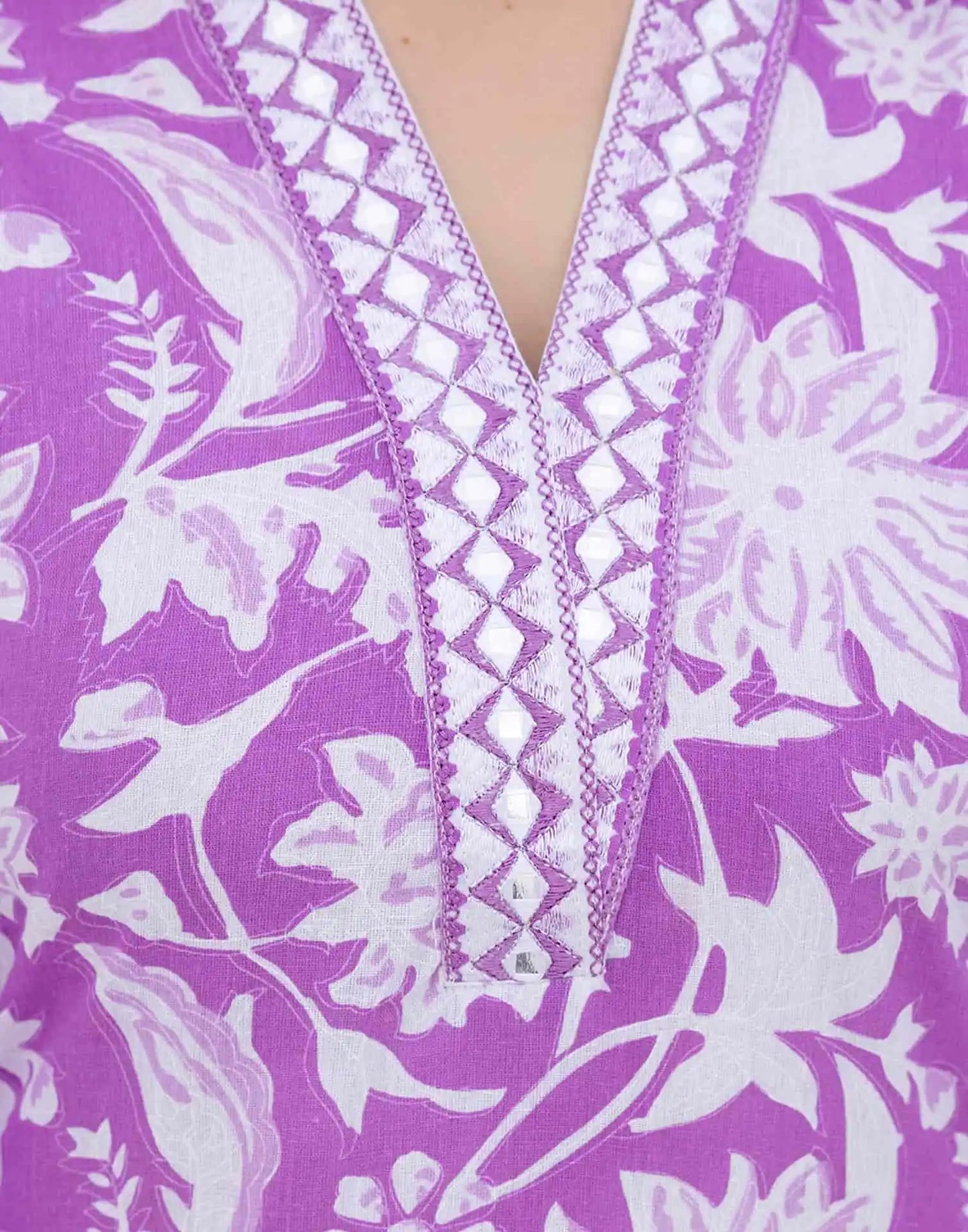 Cotton Printed Straight Kurta with Pant & Dupatta