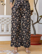 Viscose Rayon Printed Straight 3 Piece Kurta Set