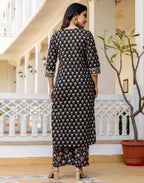 Viscose Rayon Printed Straight 3 Piece Kurta Set