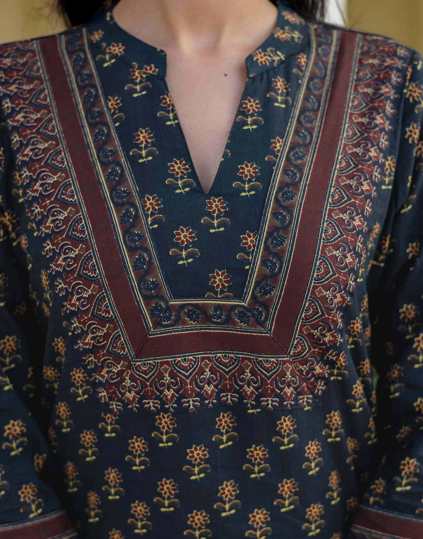 Cotton Printed, Fabric Lace Straight Kurta with Pant & Dupatta