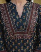 Viscose Rayon Printed Straight 3 Piece Kurta Set