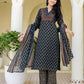 Cotton Printed, Fabric Lace Straight Kurta with Pant & Dupatta