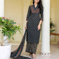 Cotton Printed, Fabric Lace Straight Kurta with Pant & Dupatta