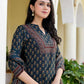 Cotton Printed, Fabric Lace Straight Kurta with Pant & Dupatta