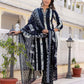 Cotton Printed, Embroidery Lace Straight Kurta with Pant & Dupatta