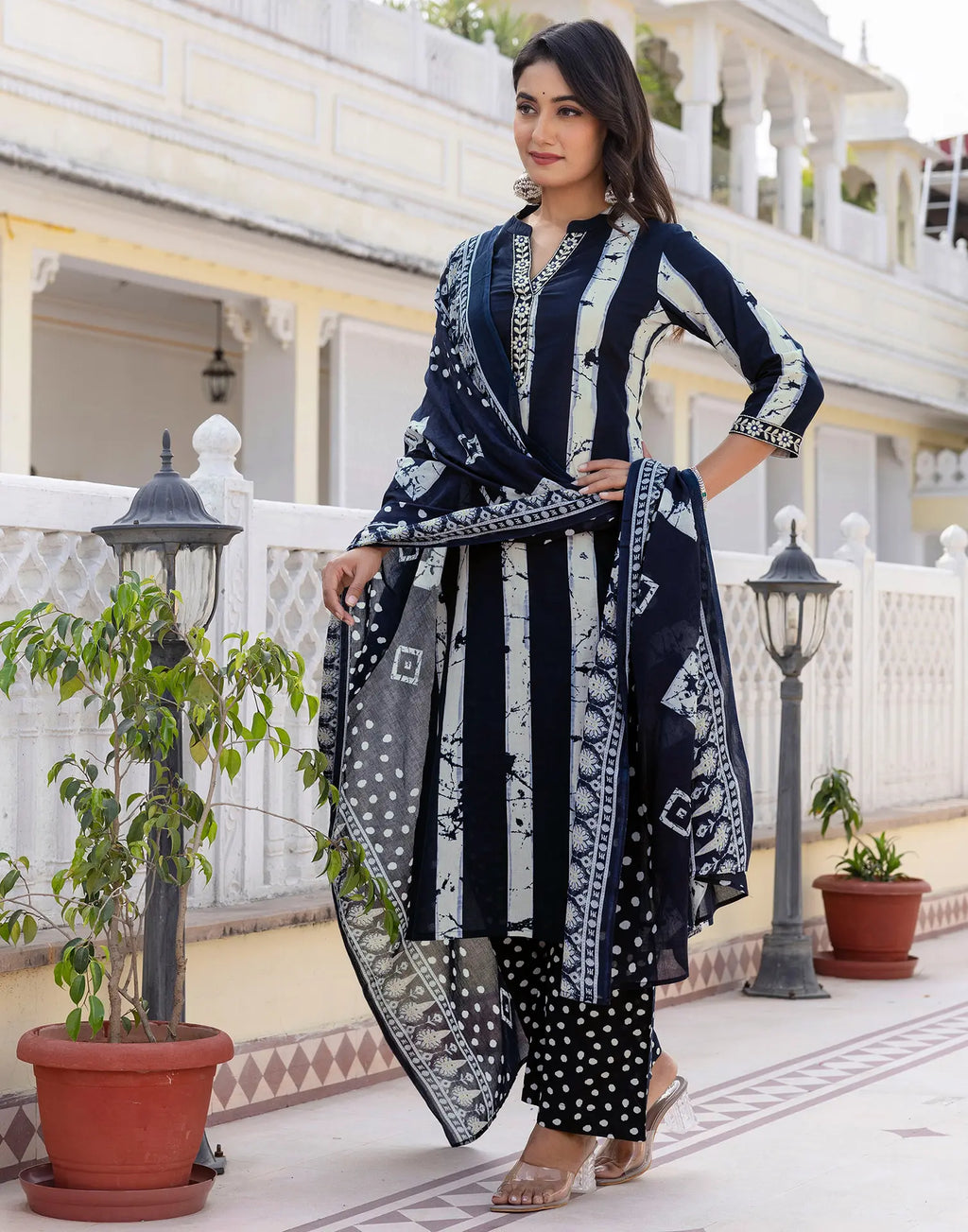 Viscose Rayon Embroidered Straight 3 Piece Kurta Set