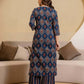 Cotton Printed Straight Kurta with Pant & Dupatta