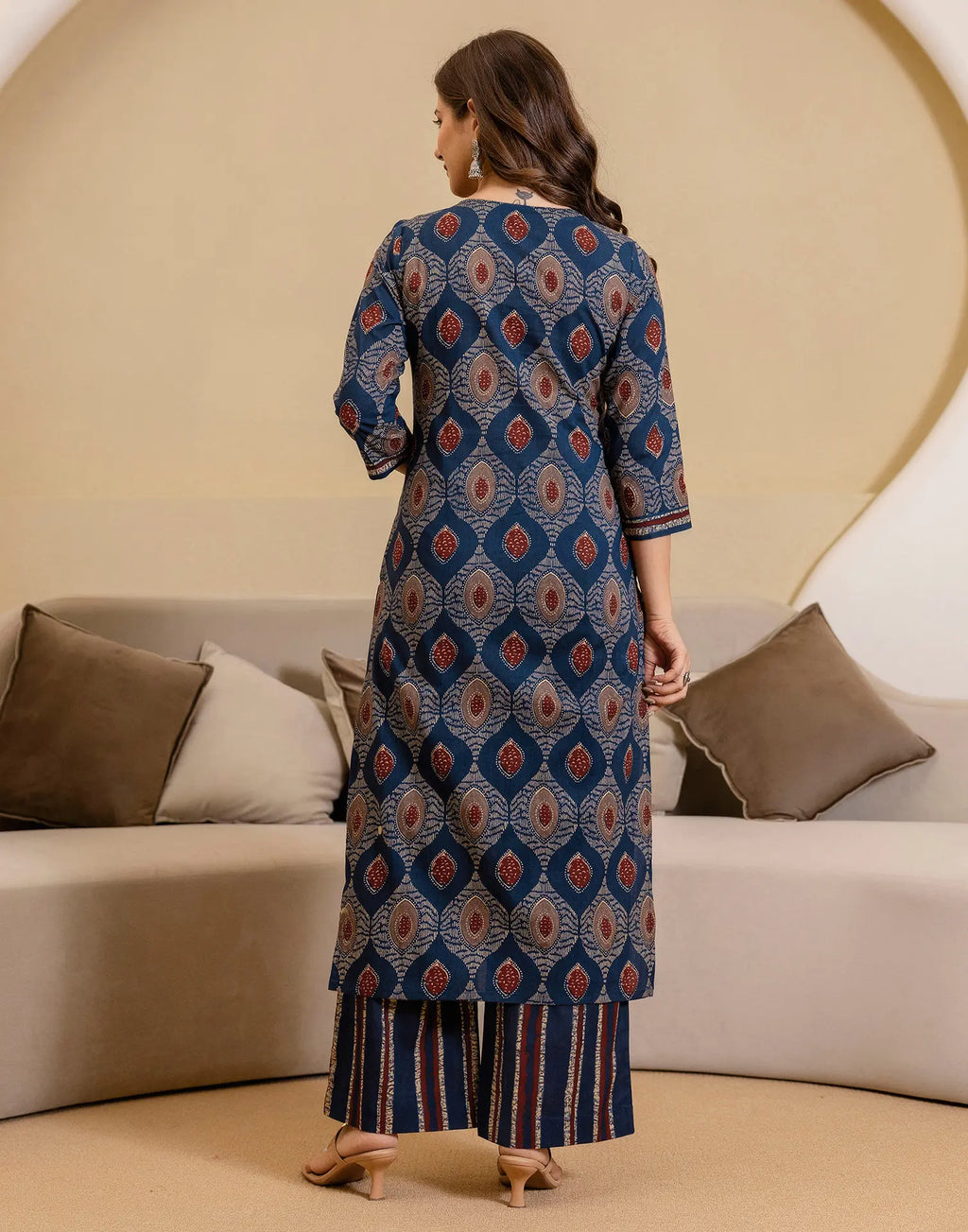 Viscose Rayon Printed Straight 3 Piece Kurta Set