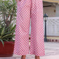 Cotton Printed A-Line Kurta with Pant & Dupatta