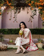 Skylee Cotton Embroidered Straight 3 Piece Kurta Set For Woman