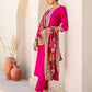 Silk Blend Embroidery and Sequins Work Straight Kurta with Pant & Dupatta