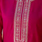 Silk Blend Embroidery and Sequins Work Straight Kurta with Pant & Dupatta