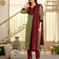 Cotton Dyed, Printed Fabric Lace Straight Kurta with Pant & Dupatta