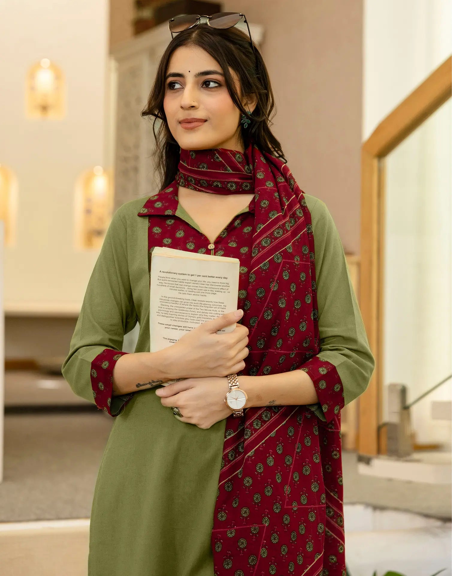 Viscose Rayon Printed Straight 3 Piece Kurta Set