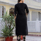 Cotton Floral Printed A-Line Kurta with Pant & Dupatta