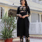 Cotton Floral Printed A-Line Kurta with Pant & Dupatta