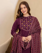 Viscose Rayon Printed Straight 3 Piece Kurta Set