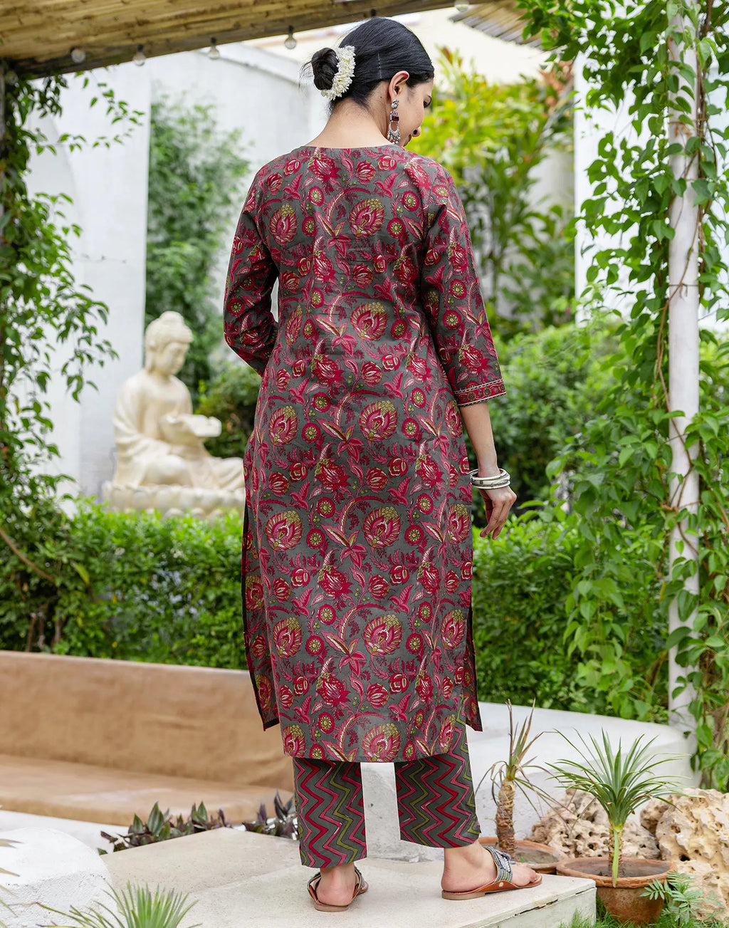 Viscose Rayon Printed Straight 3 Piece Kurta Set
