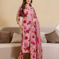Cotton Printed Straight Kurta with Pant & Dupatta
