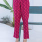 Cotton Printed Straight Kurta with Pant & Dupatta