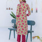 Cotton Printed Straight Kurta with Pant & Dupatta