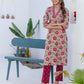 Cotton Printed Straight Kurta with Pant & Dupatta
