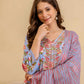 Cotton Printed Anarkali Kurta with Pant & Dupatta