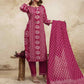 Cotton Printed Straight Kurta with Pant & Dupatta